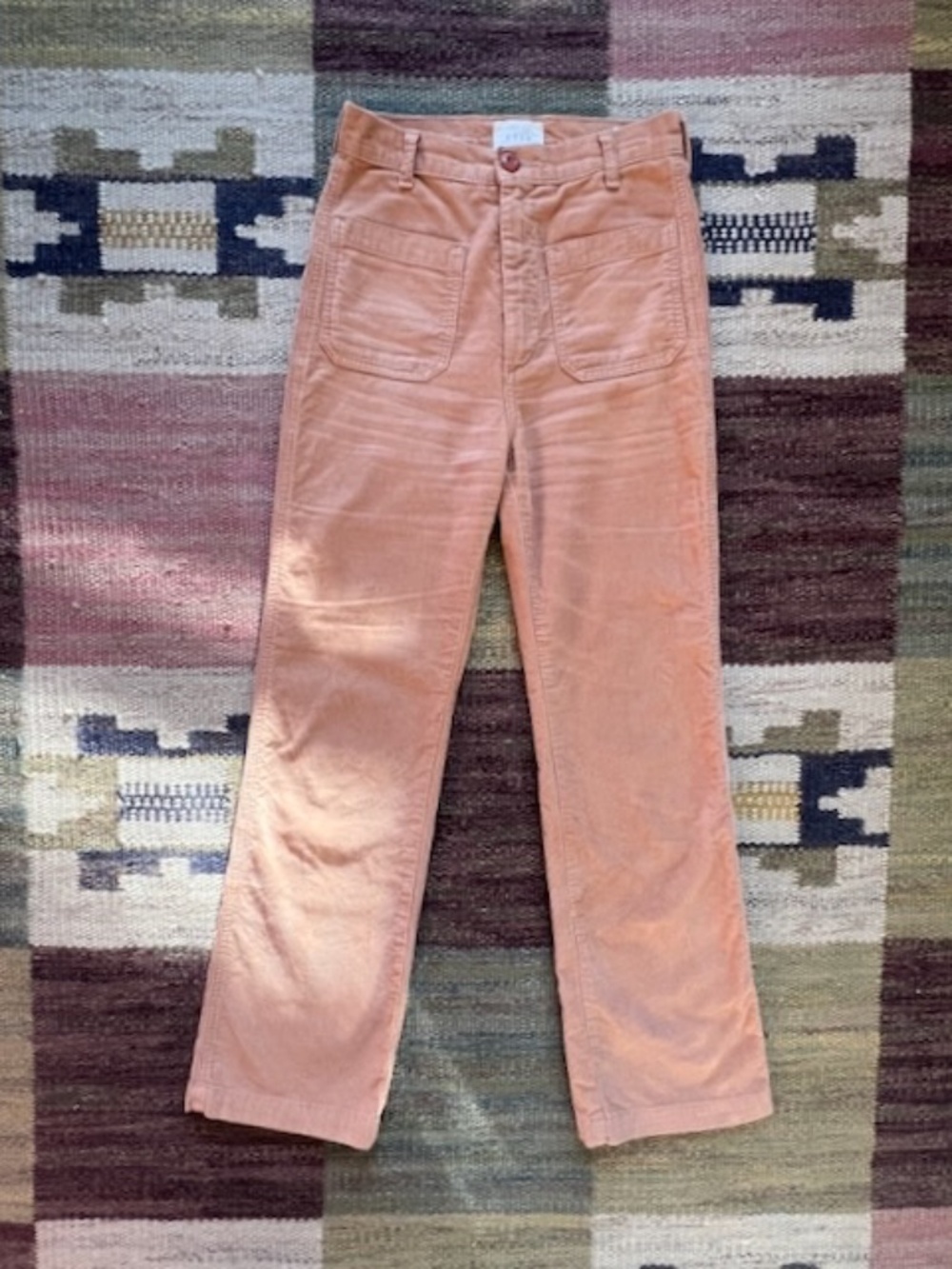 Doen Light Camel Corduroy High Waist Maritime Pants 24